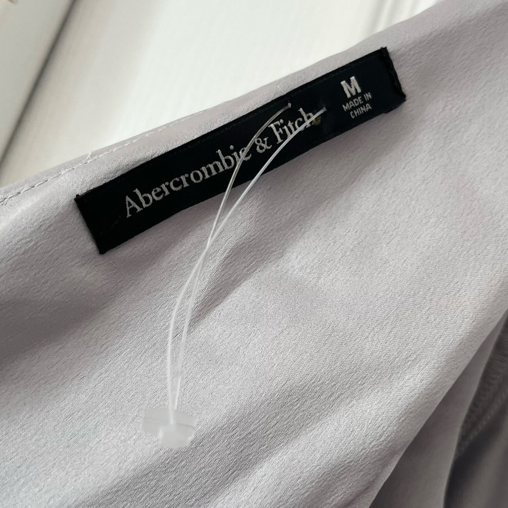 Abercrombie Fitch Satin Pleated Mini Dress Medium - Picture 7 of 9